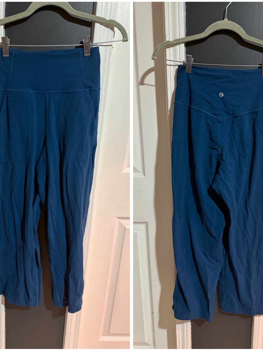 Lululemon Blue High-Rise Wide Leg Leggings